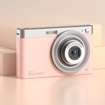 LED Kilang Cina mengisi cahaya 8x Zoom 4K HD Pocket Video Camera