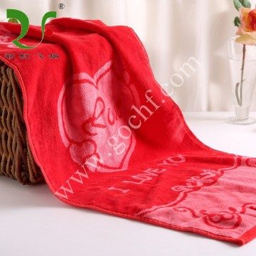 100% cotton plush yarn dyed jacquard terry velour beach towel