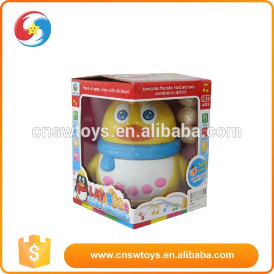 Electric battery operated animal boys toys b/o cartoon penguin with light and music