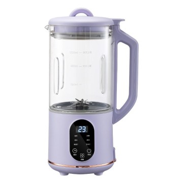 1200ml Glass Soybean Milk Machine with 10-Blade Multi-Function Soybean Milk Maker