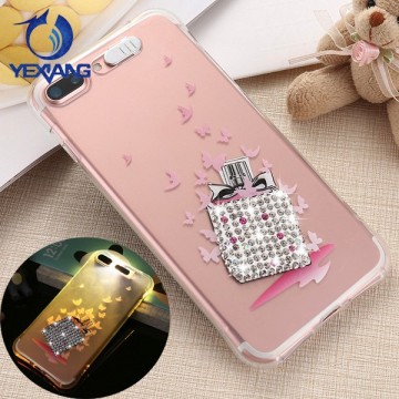 custom design incoming call light up phone case for samsung galaxy s7 bling bling tpu case