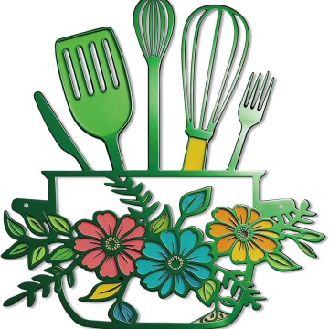 Ornamento per sala da pranzo cucina moderna linea arte