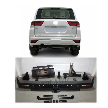 Rear Bumper With Spare Tire Carrier for 2021+ Land Cruiser 300 Series - Aftermarket Replacement