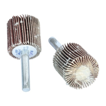 Aluminium Oxide Emery Abrasive Flap Wheel with Shaft for Grinding and Polishing