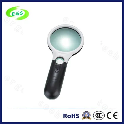 Transparent Mini Magnifier LED Light Magnifier Handheld Magnifier in High Quality