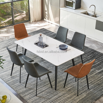Modern Minimalist Small Apartment Dual-Use Nordic Marble Dining Table