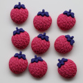 Kunstharz Acryl Perlen Cabochons Erdbeere mit flachem Rücken Schmuck für Stirnband/Halskettenverzierung