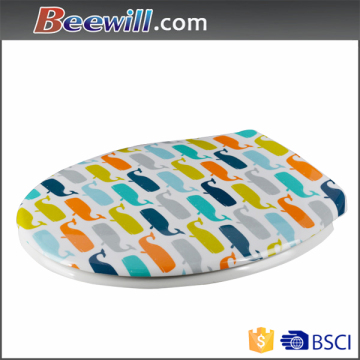 Duroplast printing toilet seat customized printed toilet seat