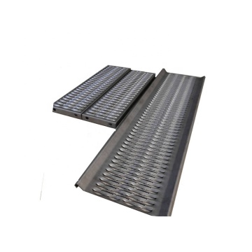 Anti-Skid Plates for Scaffolding Walkways