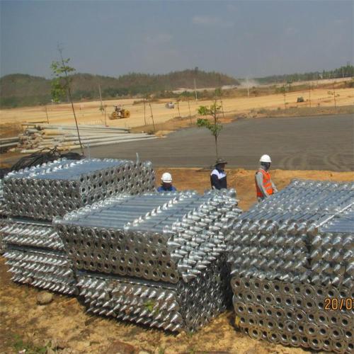 Flange Ground Screw Flange Screw Pile Helical Pier