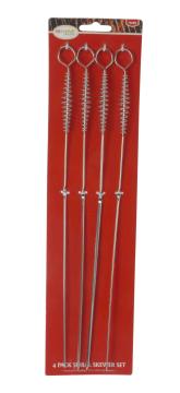 4 PACK SPIRAL SKEWER SET