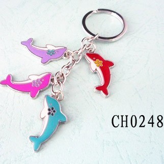 yiwu enamel metal promotional custom animal key chain