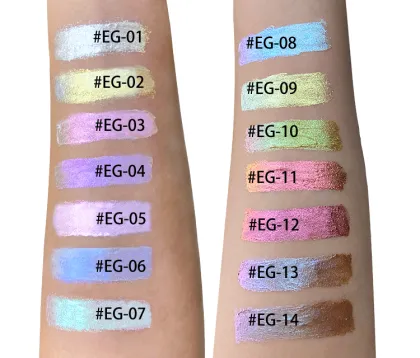 Wholesale High Quality Chrome Flakes Cream Eyeshadow: Premium Make-up Cosmetics Glitter Gel