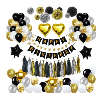 Set di palloncini di buon compleanno per le decorazioni della festa