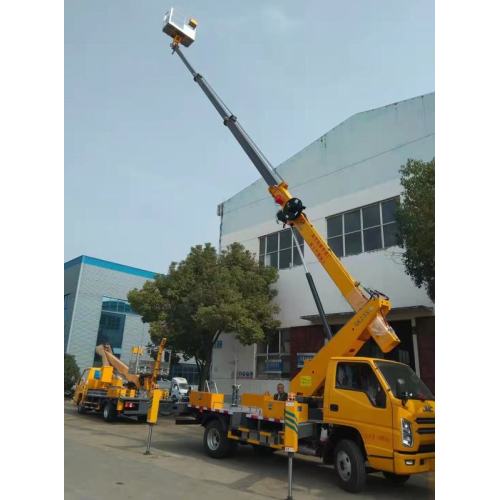 Platform Aerial 24m Truk Hidraulik Pengangkatan Bucket