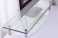 Komputer Jadual Glass komputer Meja Monitor Stand