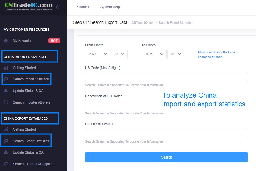 To analyze China import and export statistics