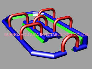 Funny 0.55mm Pvc Hot Inflatable Zorb Ball Track , Inflatable Race Track