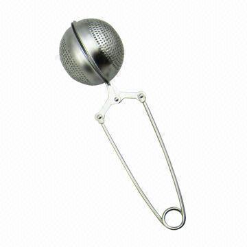 Stainless Steel Mesh Tea Strainer with Handle, FDA and LFGB Marks, Small Hole