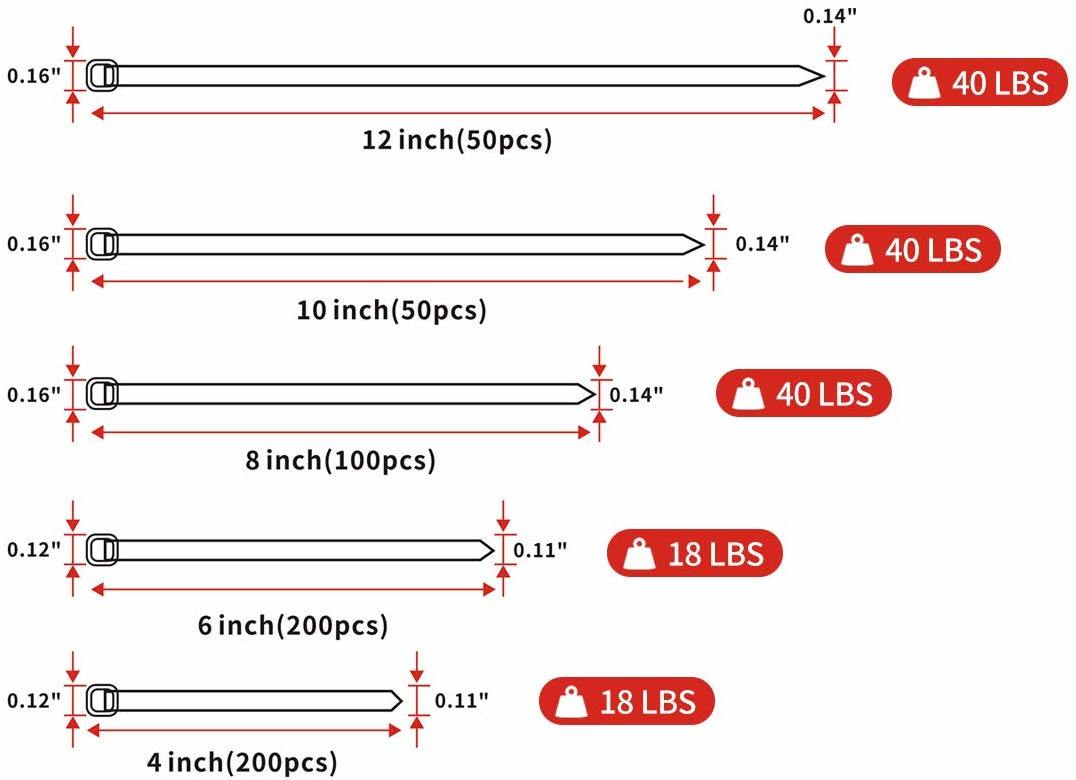 Reusable Nylon66 Self-locking Cable Ties