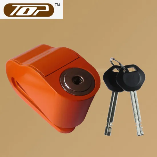 2013 new orange color disc key motorcycle brake lock