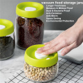 Storage Food Glass Coffee Rice Vacuum Pump Canister