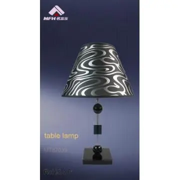 Colorful Stripes Fabric Cover Table Lamp