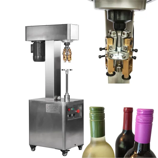 Semi-Automatic Twist-Off Aluminum Lids Closure Machine for Bottles (Glass/Metal/Plastic)