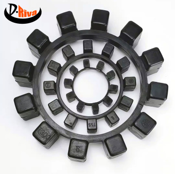 KTR Poly-Norm ADR AR28, 32, 38 Elastic Jaw Shaft Coupling with Rubber Spider ENGJL42-90: Specifications and Details