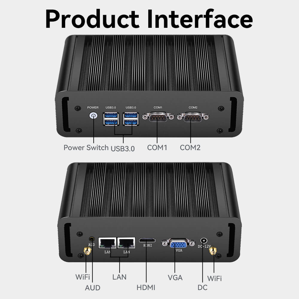 x31G 2LAN 2COM RS485 6USB Industrial PC