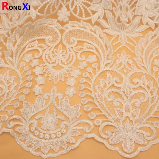 Professional Embroidery Fabric Red With Great Price