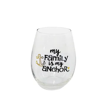 stemless wine glass stylish short stem wine glass