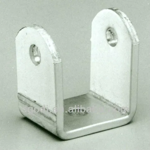 custom aluminum u shaped metal bracket