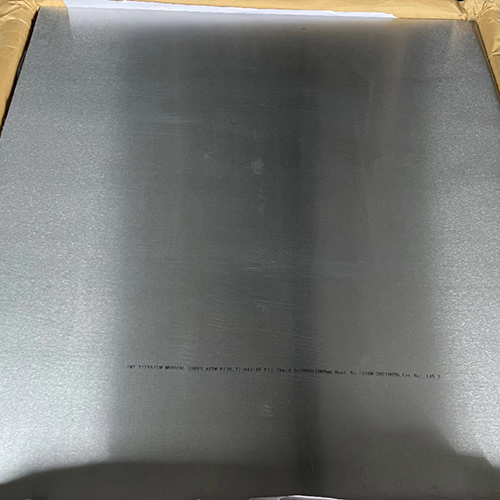 Titanium Plate Stock ISO5832-2 ASTM F67 Gr3 Titanium Plate For Sale Supplier