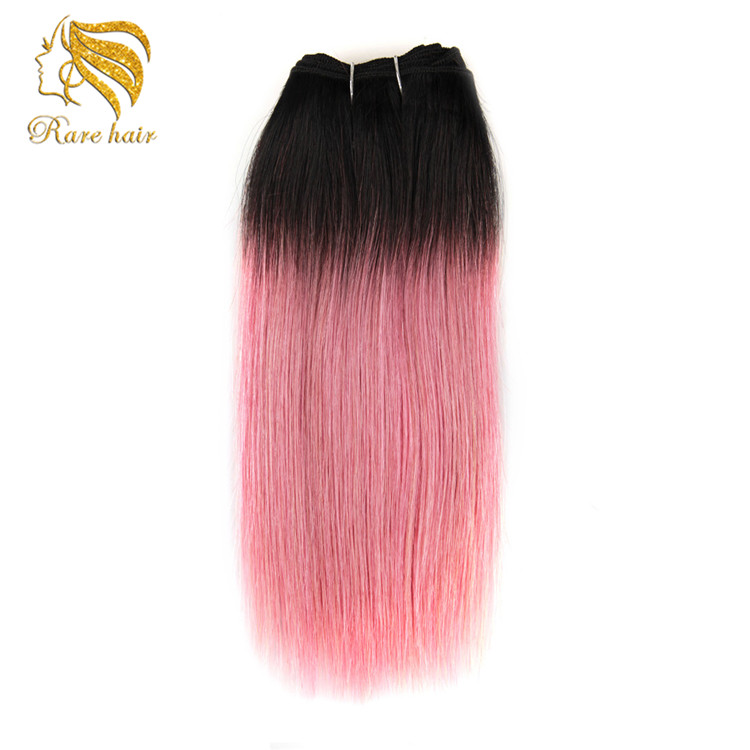 Light Pink Human Hair Weave Bundles Ombre Pink Hair Original Brazilian Platinum Pink Color Hair Extensions