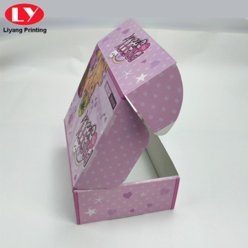 Пользовательский логотип Pink Box Mailer Cosmetic Shipping Boxs