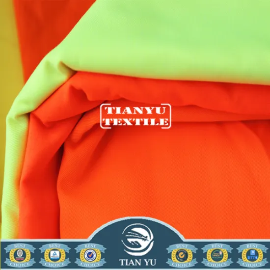 Polyester Workwear TC Fabric Fluorescent Reflect Fabric