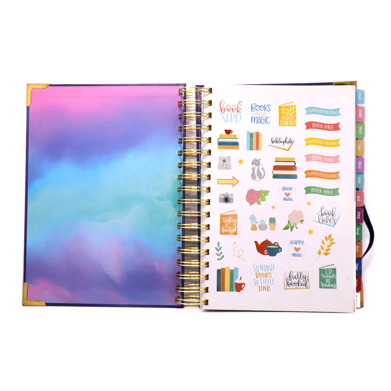 Custom 2022 2021 Daily Printing Design Schedule Spiral Planner Notebook Book Agenda Journal Logo