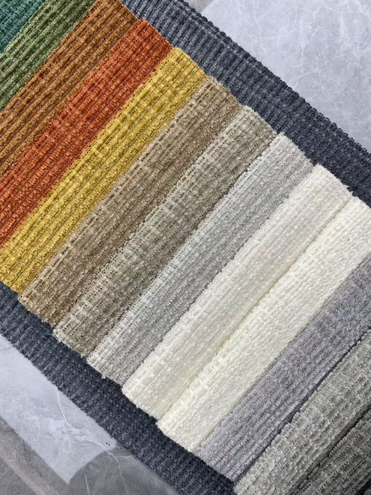 Comfortable Modern Striped Chenille Fabric for Furniture