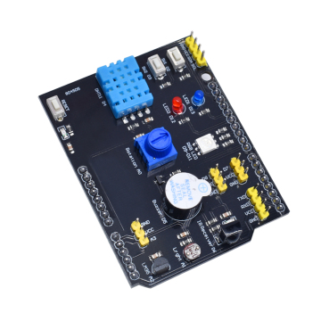 9-in-1 Multi-Function Expansion Board with DHT11 and LM35 Sensors and Buzzer