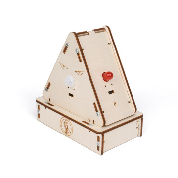 DIY Wooden STEM Puzzle: Motion Detection Sensor Toy for Teenage Engineering & Educational Play