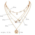 Collier Fashion pour femmes avec breloques et collier en or pour dames