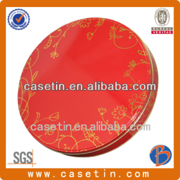 high quality round biscuit tin