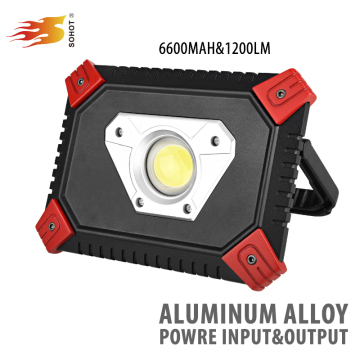 Ningbo Manufacturer Aluminum Material Industrial Usage portable stand 20w COB 1200LM power portable led work lights