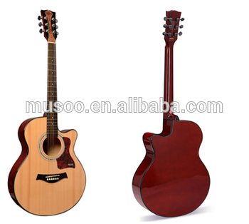 Musoo brand 40'' Jumbo folks acoustic handcrafted guitar(MG470)