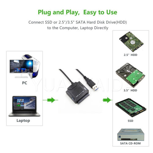 USB 3.0 TO SATA Converter Adapter Cable