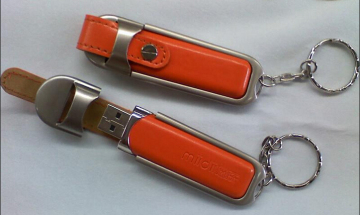 Best Selling Leather USB Flash Drive in Key Chain