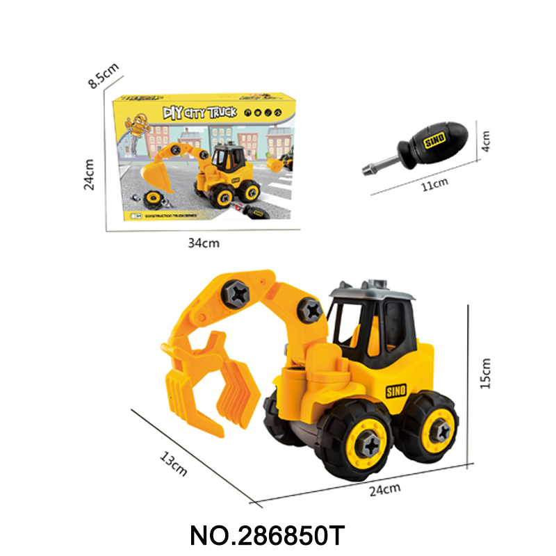 286850t Diy Truck Engineering Toys