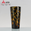 420ml drinking glass Leopard Print water glass cup