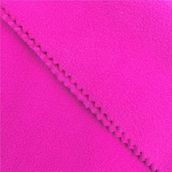 Pure Color Double Sided Fleece Polar Knit Fabric